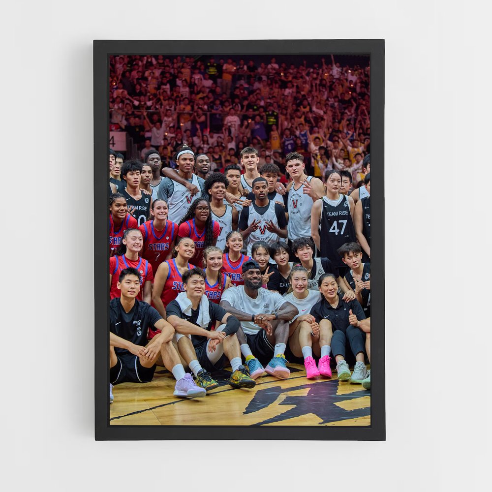 Poster Court des Léopards – affiche Basketball (vue 2)